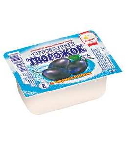 Фруктовый творожок с черносливом, 100 г, полимерный контейнер