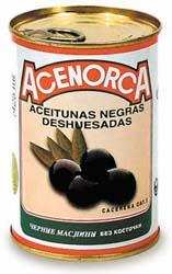 Маслины черные без косточек ACENORCA ж/б, 425г