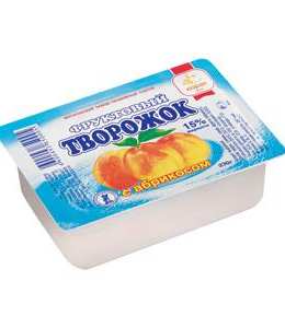 Фруктовый творожок с абрикосом, 230 г, полимерный контейнер