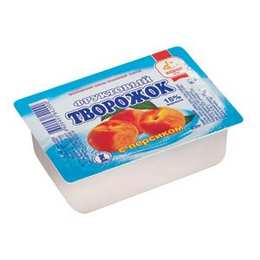 Фруктовый творожок с персиком, 230 г, полимерный контейнер