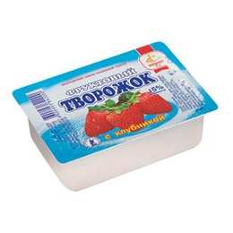 Фруктовый творожок с клубникой, 230 г, полимерный контейнер