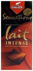 Молочный шоколад Sensations Lait Intense "Cote d'OR", 100г