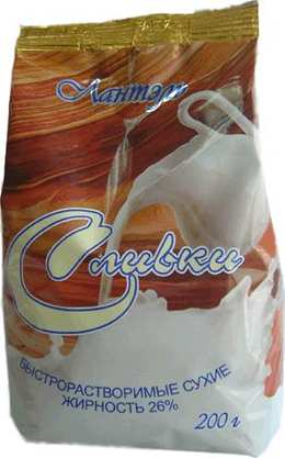 Сливки сухие быстрорастворимые
