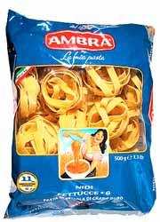 Макаронные изделия Гнезда широкая лапша "AMBRA", 500г