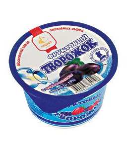 Фруктовый творожок с черносливом, 200 г, полимерный стакан