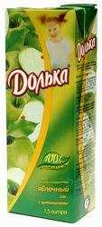 Сок "Долька" яблочный, 1,5 л