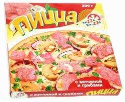 Пицца с ветчиной и грибами, 300 г