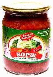 Борщ из свежей капусты "Рязанские консервы", 500 г