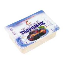 Фруктовый творожок с черносливом, 230 г, полимерный контейнер
