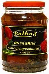 Томаты консервированные с зеленью "Balkas", 650 г