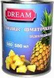 Ананас кусочками DREAM ж/б, 580мл