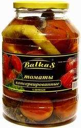 Томаты консервированные с зеленью "Balkas", 1420 г