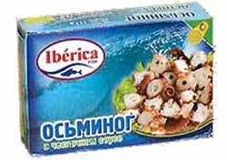 Осьминоги в чесночном соусе "Иберика", 111г