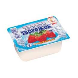 Фруктовый творожок с клубникой, 100 г, полимерный контейнер