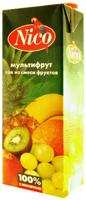 Сок "Nico" Мультифрут из смеси фруктов, 1,5л