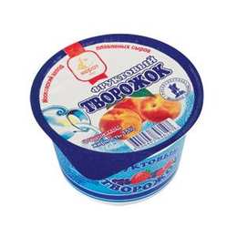 Фруктовый творожок с персиком, 200 г, полимерный стакан