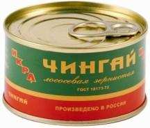Икра лососевая зернистая "Чингай", 140г
