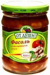 Фасоль в томатном соусе "От души!", 500 г
