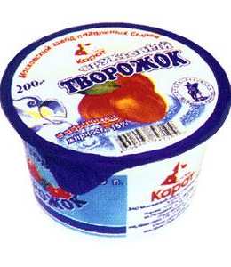 Фруктовый творожок с абрикосом, 200 г, полимерный стакан