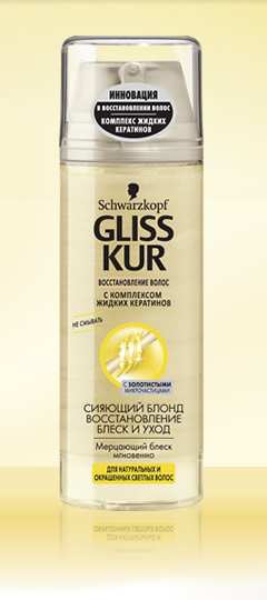 GLISS KUR Восстановление Блески Уход Сияющий  Блонд