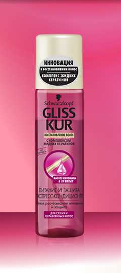GLISS KUR Экспресс-кондиционер ПИТАНИЕ И ЗАЩИТА, 200 мл.