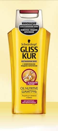 GLISS KUR Шампунь 400мл OIL NUTRITIVE