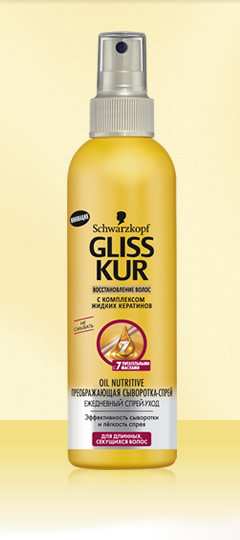 GLISS KUR Сыворотка-спрей OIL NUTRITIVE