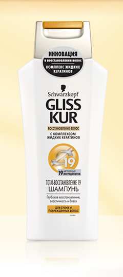GLISS KUR Шампунь TOTAL - Восстановление 19