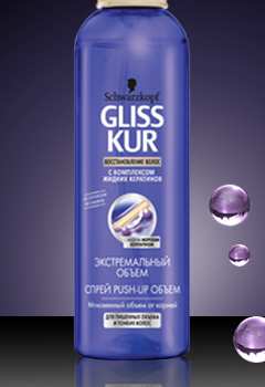 GLISS KUR Спрей Экстремальный объем