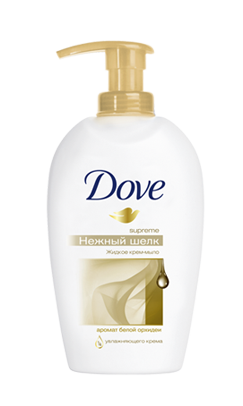 Жидкое крем-мыло Dove "Нежный Шелк", 250 мл