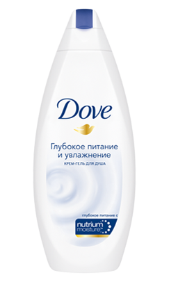 Крем-гель для душа Dove "Глубокое питание и увлажнение", 250 мл