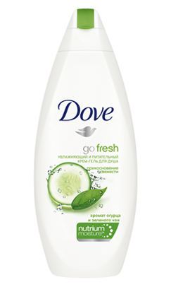 Крем-гель для душа "ПРИКОСНОВЕНИЕ СВЕЖЕСТИ" DOVE, 250 мл.