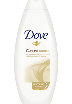 DOVE КРЕМ-ГЕЛЬ ДЛЯ ДУША СИЯНИЕ ШЕЛКА