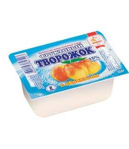 Фруктовый творожок с абрикосом, 100 г, полимерный контейнер