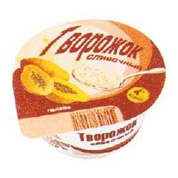 Сливочный творожок «Папайя», 150 г, полимерный стакан