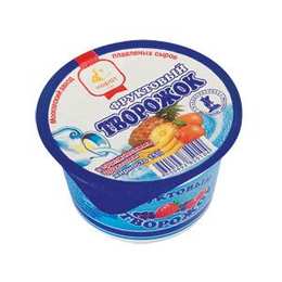 Фруктовый творожок с тропическими фруктами, 200 г, полимерный стакан