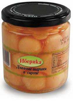 Дынные шарики в сиропе "Иберика", 350г