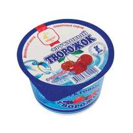 Фруктовый творожок с вишней, 200 г, полимерный стакан