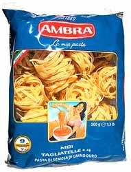 Макаронные изделия Гнезда средняя лапша "AMBRA", 500г