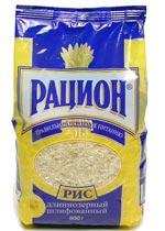 Рис длин.пропаренный"Рацион" 800 гр.1/24