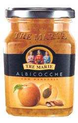 Конфитюр Albicocche абрикосовый c миндалем "Tre Marie" с/б, 300г