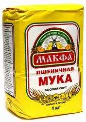 Мука пшеничная "Макфа", 1 кг
