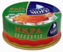 Икра лосоcевая зернистая "Русское море", жестебанка 100г