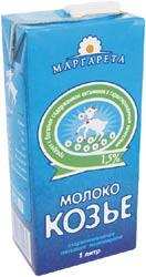 Молоко козье МАРГАРЕТА 1,5% 1л